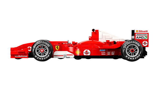 Lego Icons F1 F2004 tiene un diseño especial.