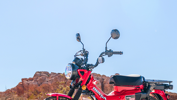 Honda Trail 125 es ideal para la aventura.