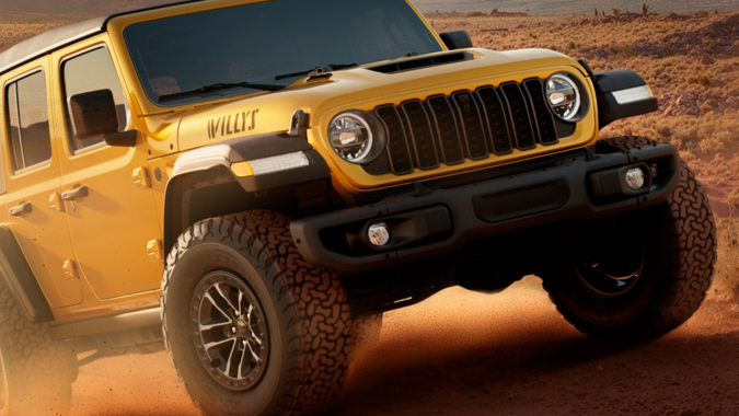 Jeep Wrangler Willys 392 2026 Special Edition destaca por su color amarillo.