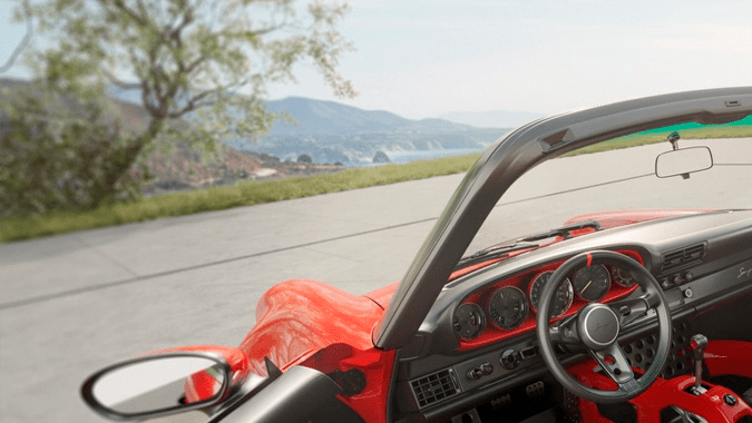 Porsche 911 Carrera Cabriolet Reimagined By Singer tiene un interior modificado.