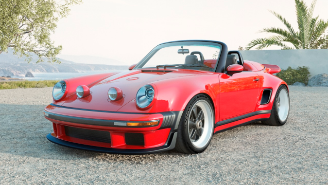 Porsche 911 Carrera Cabriolet Reimagined By Singer tiene algunas modificaciones en carrocería.