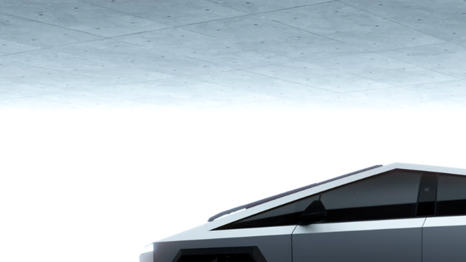 Tesla Cybertruck tiene un diseño único.