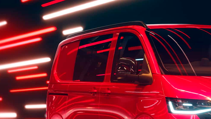 Volkswagen Transporter Sportline 2026 tiene detalles deportivos.
