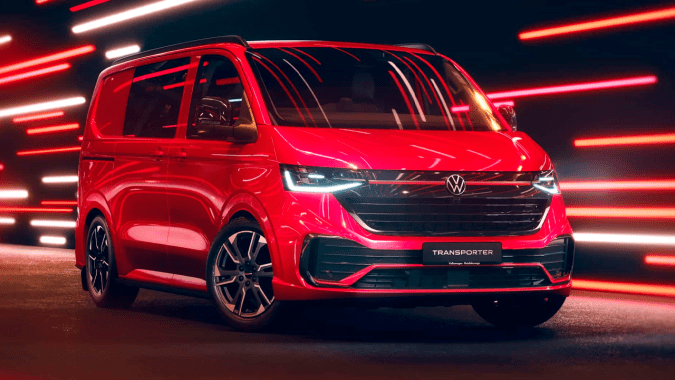 Volkswagen Transporter Sportline 2026 tiene detalles deportivos.