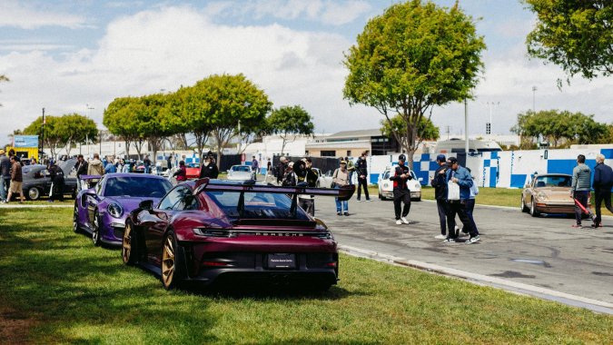 Porsche 911 992.2 en el Porsche Air Water Show 2025, Costa Mesa, California