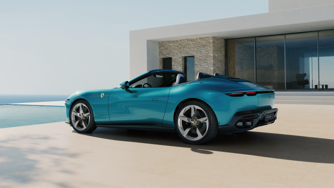 Ferrari Amalfi Spider tiene 640 caballos de fuerza.