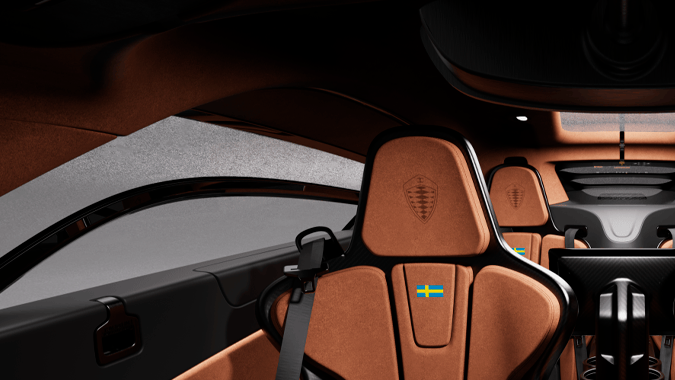 Koenigsegg Gemera tiene cuatro asientos.