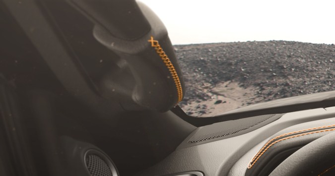 Ram 2500 Lunar Edition tiene un interior con varios detalles nuevos.