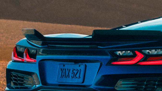 Chevrolet Corvette Grand Sport 2027. tiene elementos ditintivos.