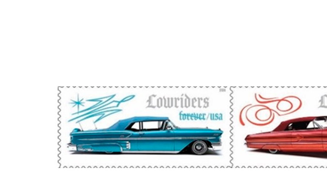 Sello de USPS con lowriders destacan en EEUU.