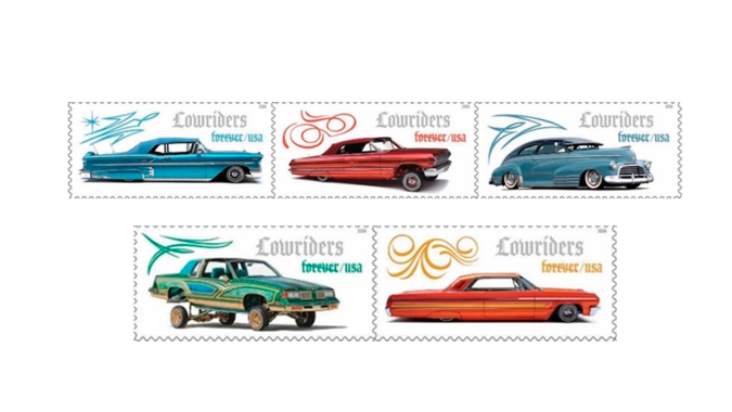 Sello de USPS con lowriders destacan en EEUU.