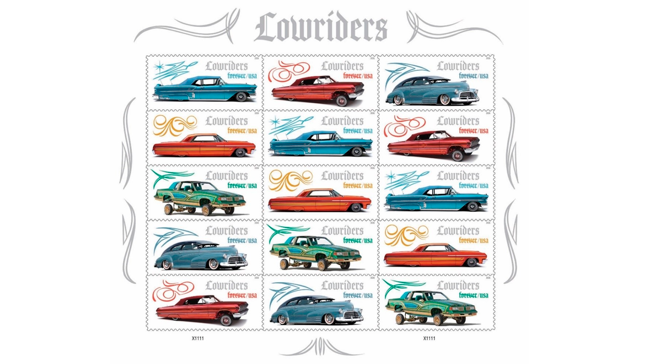 USPS celebra la cultura lowrider con una serie de sellos con imágenes ...