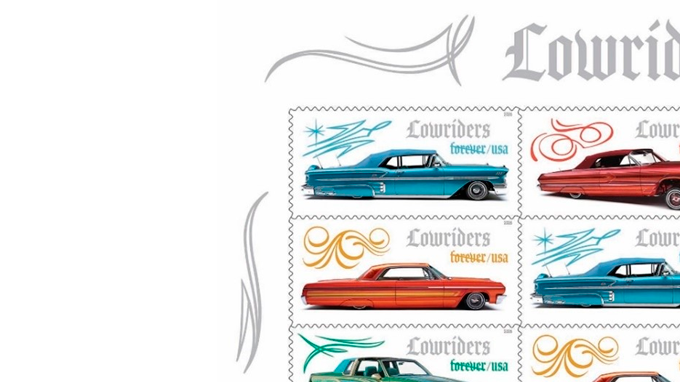 USPS lanza sellos con lowriders.