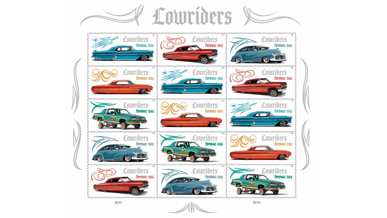USPS celebra la cultura lowrider con una serie de sellos con imágenes ...