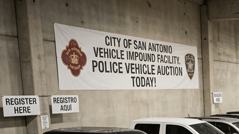 Subasta de vehículos incautados por la policía de San Antonio, Texas