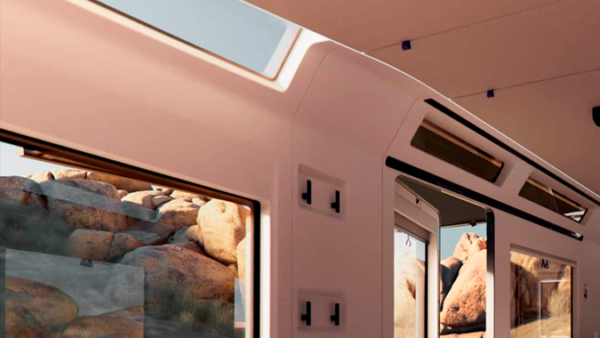 La caravana eléctrica Lightship Atmos ofrece una experiencia única