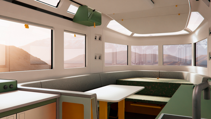 La caravana eléctrica Lightship Atmos ofrece una experiencia única