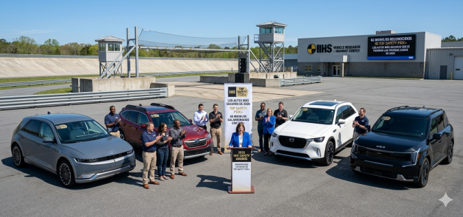 IIHS Top Safety Pick 2026: ganadores de los autos más seguros del año en ceremonia oficial