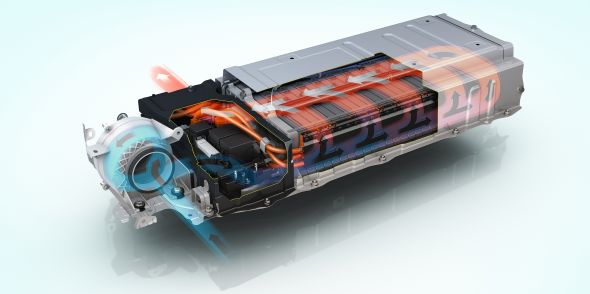 Batería de alto voltaje Toyota Hybrid Synergy Drive con sistema de refrigeración líquida