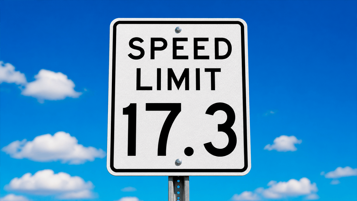 En Wisconsin colocaron un límite de velocidad de 17.3 mph para captar ...