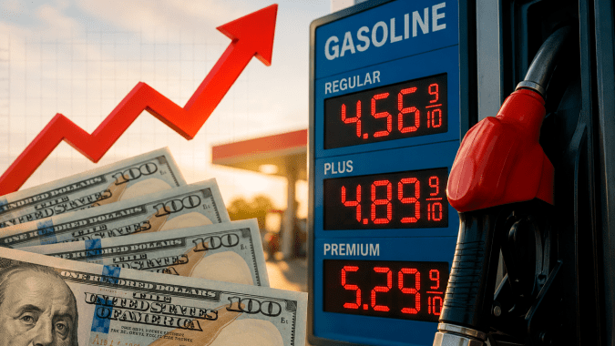 Promedio nacional de gasolina regular alcanzó los $4,56 dólares por galón