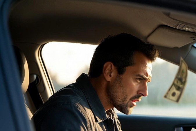 Hombre revisando póliza de seguro de auto en Estados Unidos para evitar pagar de más en su cobertura.