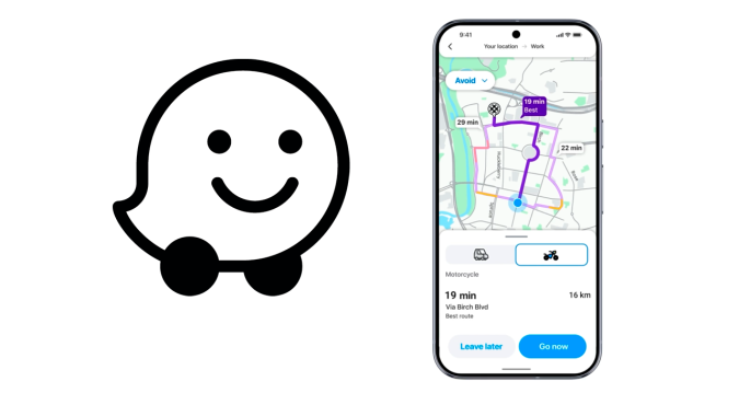 Waze activa el modo motocicleta con variedad de rutas y recomendaciones