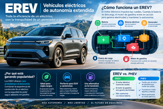 EREV: el uso de la gasolina para generar más energía