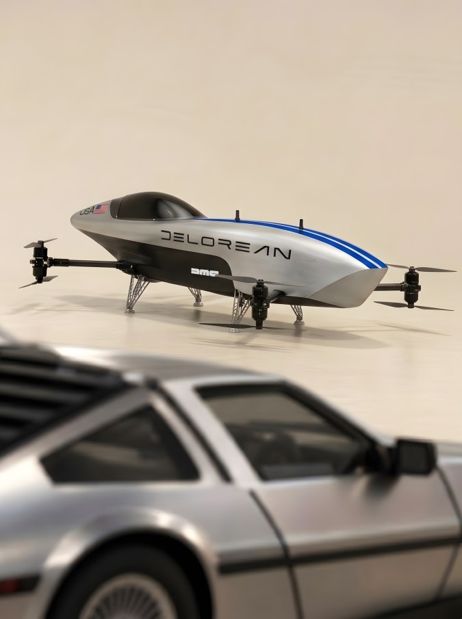 DeLorean entra en las carreras de carros voladores eléctricos