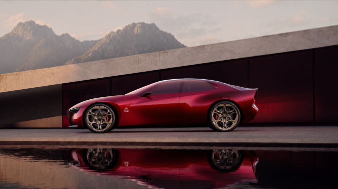 Alfa Romeo Cuorerosso: el deportivo híbrido V6 del futuro al estilo italiano