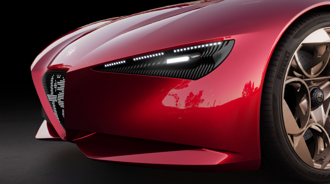 Alfa Romeo Cuorerosso: el deportivo híbrido V6 del futuro al estilo italiano