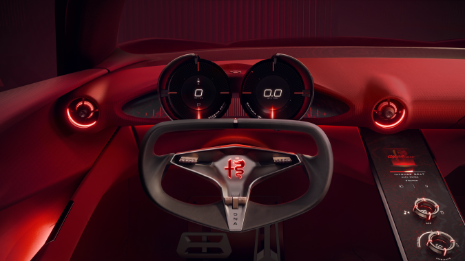 Alfa Romeo Cuorerosso: el deportivo híbrido V6 del futuro al estilo italiano