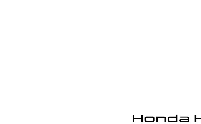 Logo tipográfico negro Honda Hybrid centrado sobre fondo blanco.